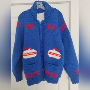 Vintage Handmade Curling Zip up